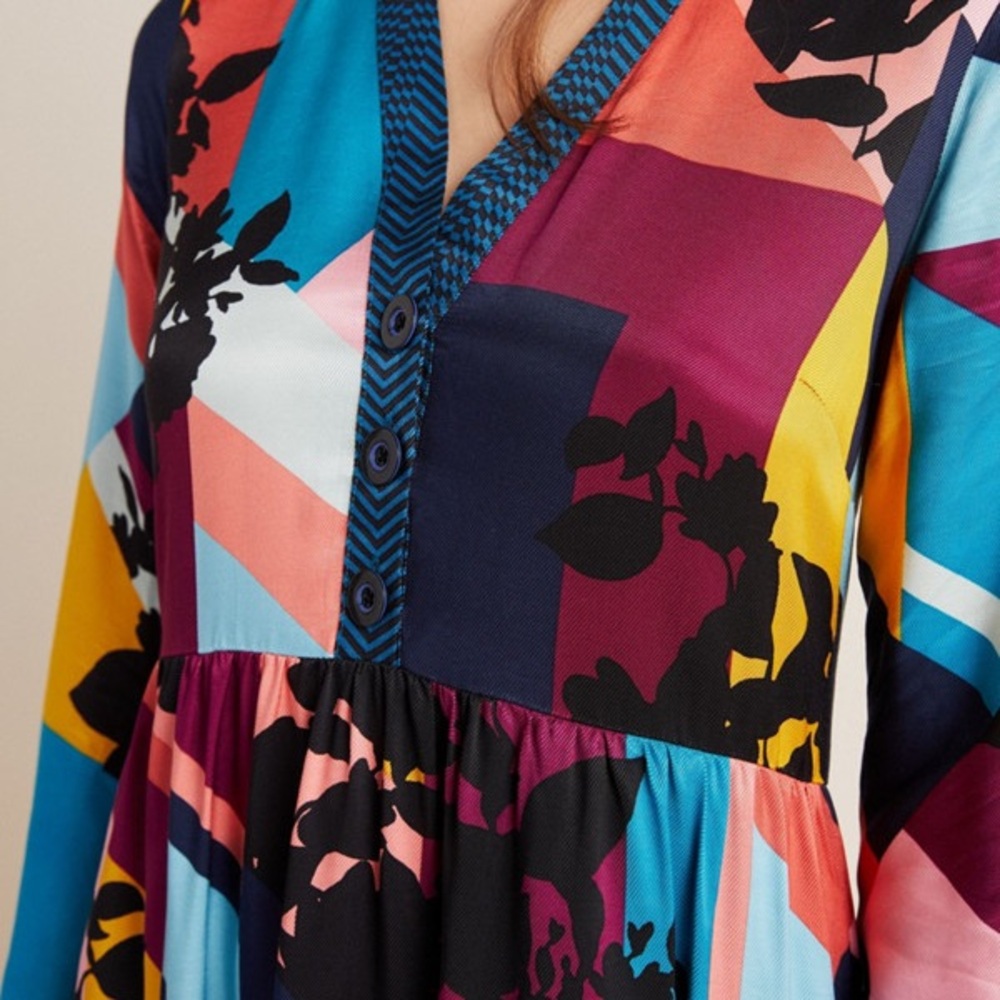 Anthropologie Abstract Shirt Dress
